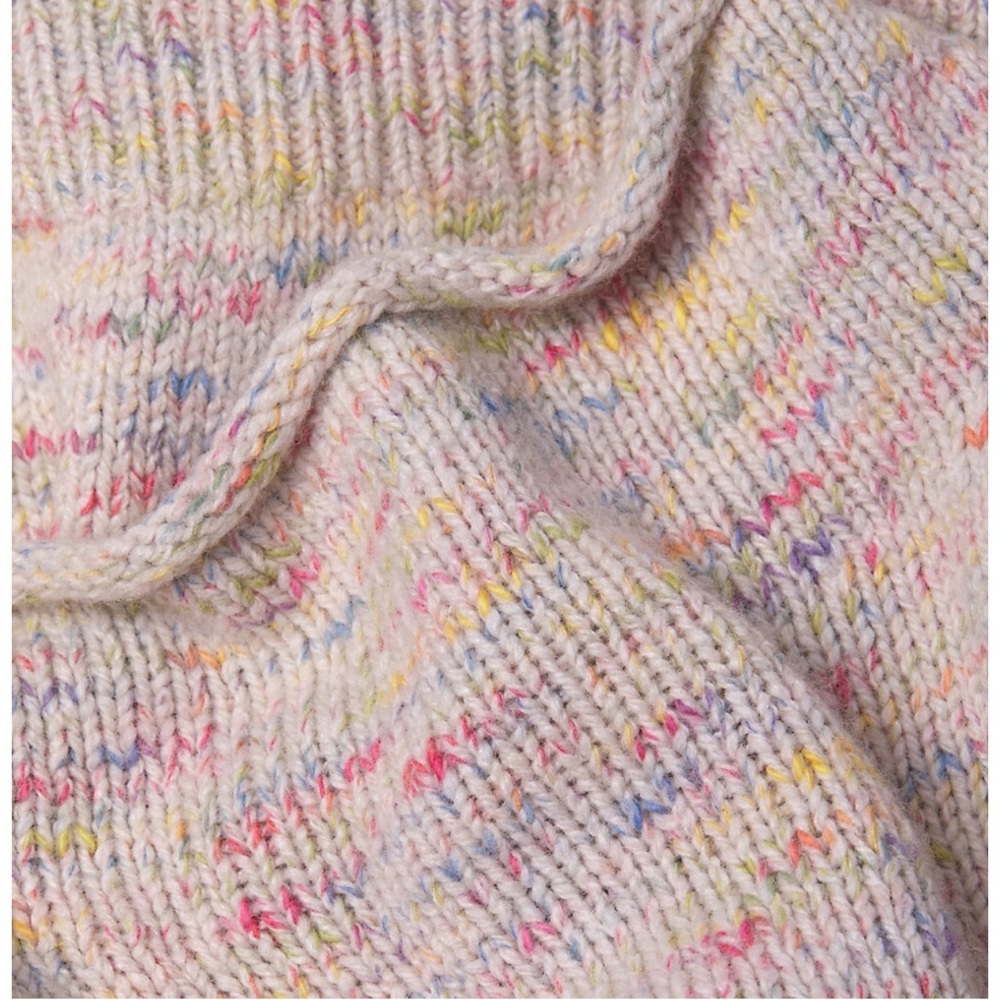 White + Warren Confetti Mock Neck Wool Sweater - Picture 7 of 9